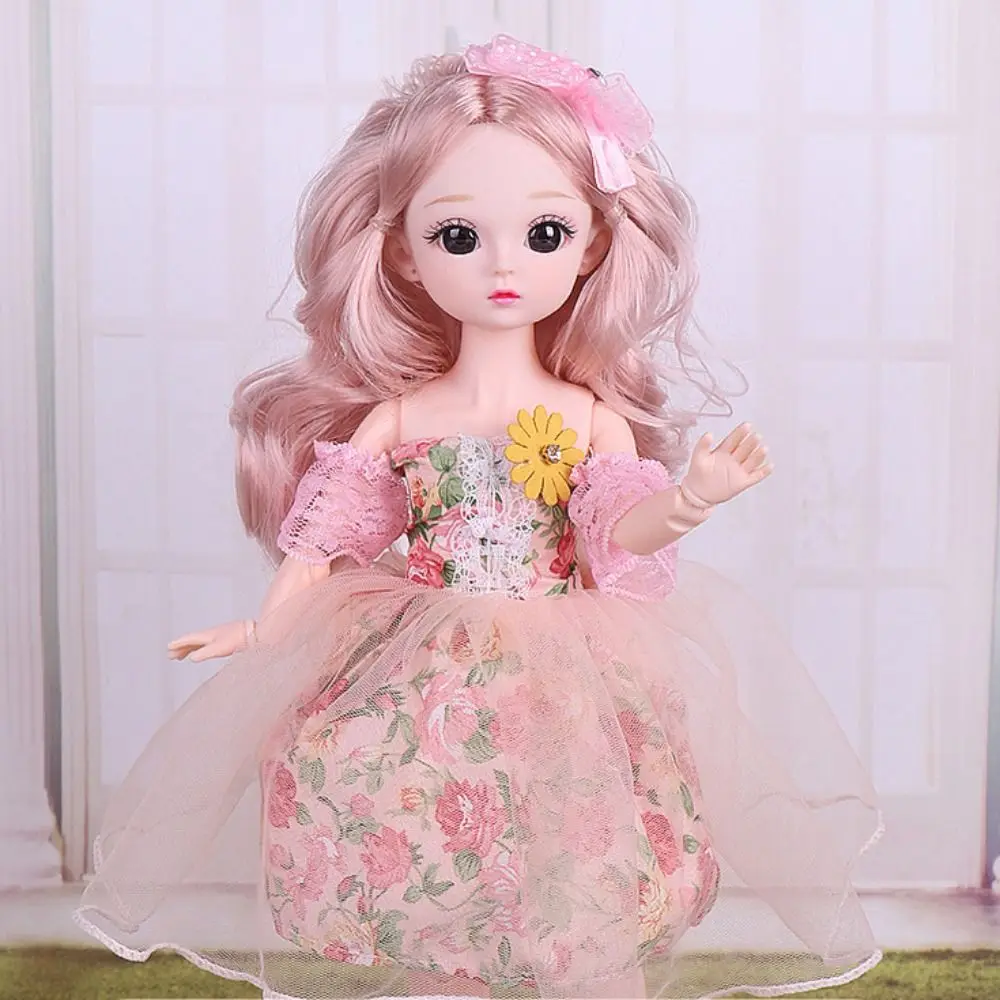 Langes Haar, 30 cm, Bjd mit Kleidung und Perücke, Make-up, hoher Absatz, Prinzessin, Anzieh-BJD-Puppen, niedliche Kugelgelenke – Detail 7