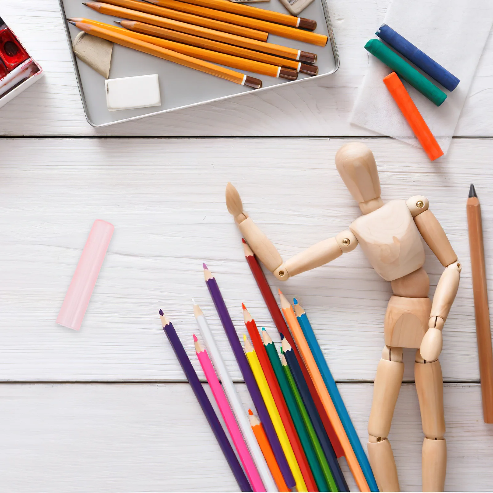 100개 연필 팁 보호기 플라스틱 캡 연필 커버 학생 문구용품 대량