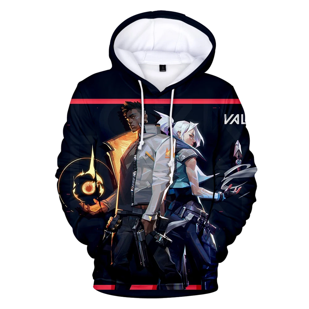 

New Game Valorant 3d Print Men/Women Laxity Hoodie Casual Oversized Pullover Fashion Sweatshirt Popular Streetwear Trend Clothes