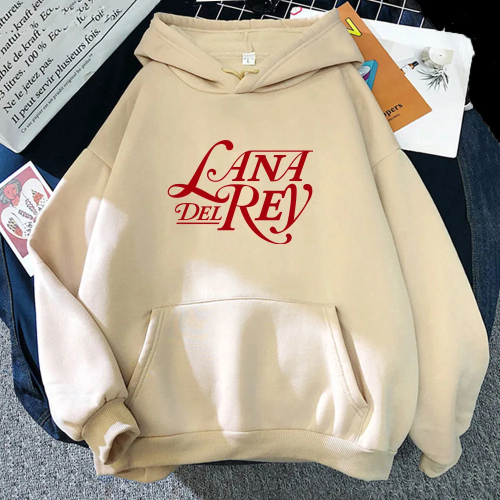 Singer Lana Del Rey Printing Hoodies Men Winter Hooded Sweatshirts Long Sleeve Pullovers Tops