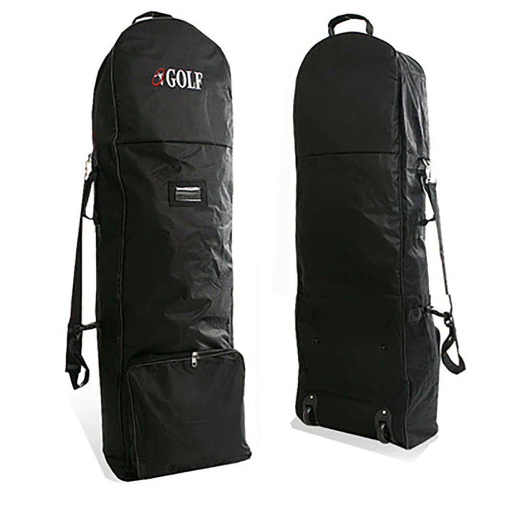 

Golf Bag Travel Aviation with Wheels,Large Capacity Club Cover,Foldable Lightweight Nylon Airplane Travelling Ball Bags