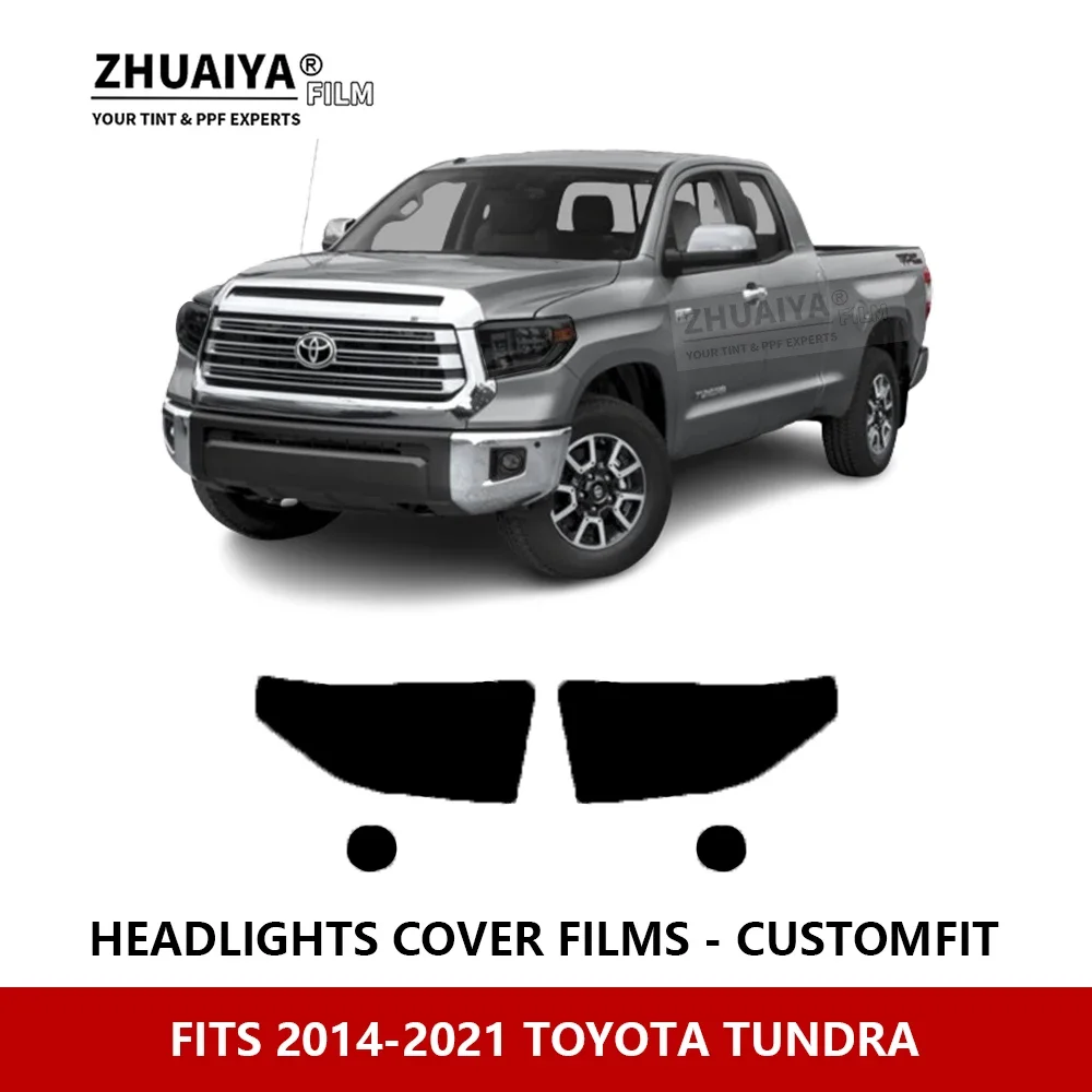 

For TOYOTA TUNDRA 2014-2021 Car Exterior Headlight Anti-scratch PPF precut Protective film Repair film car stickers Accessories