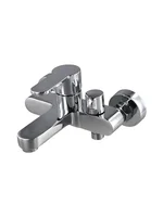 1 ชิ้นห้องน้ําก๊อกน้ําทองเหลืองแตะร้อนและเย็นห้องน้ําผสมวาล์วผสมอ่างอาบน้ําก๊อกน้ําก๊อกน้ําชุด 4