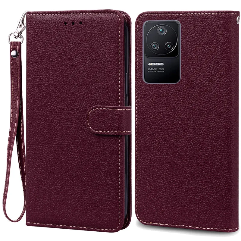 Leather Wallet Flip Case for Poco F4 – Stylish Protective Phone Cover