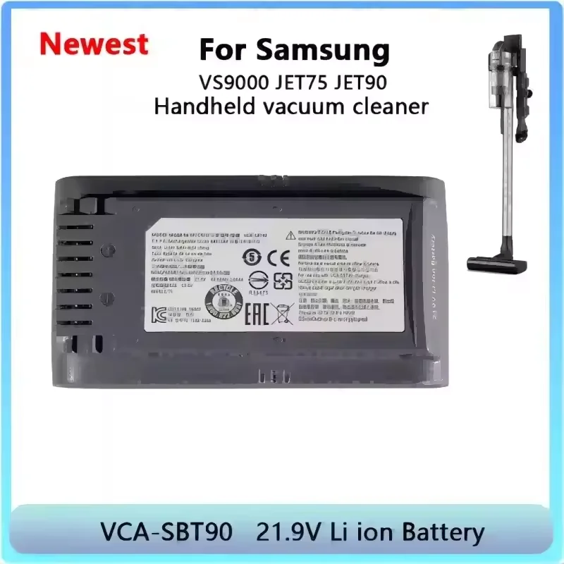 Sweeper Lithium Battery VCA-SBT90 for Samsung Vs9000 Jet90 VCA-SBTA60 SBT90EB Jet75 Cordless Handheld Vacuum Cleaner Battery
