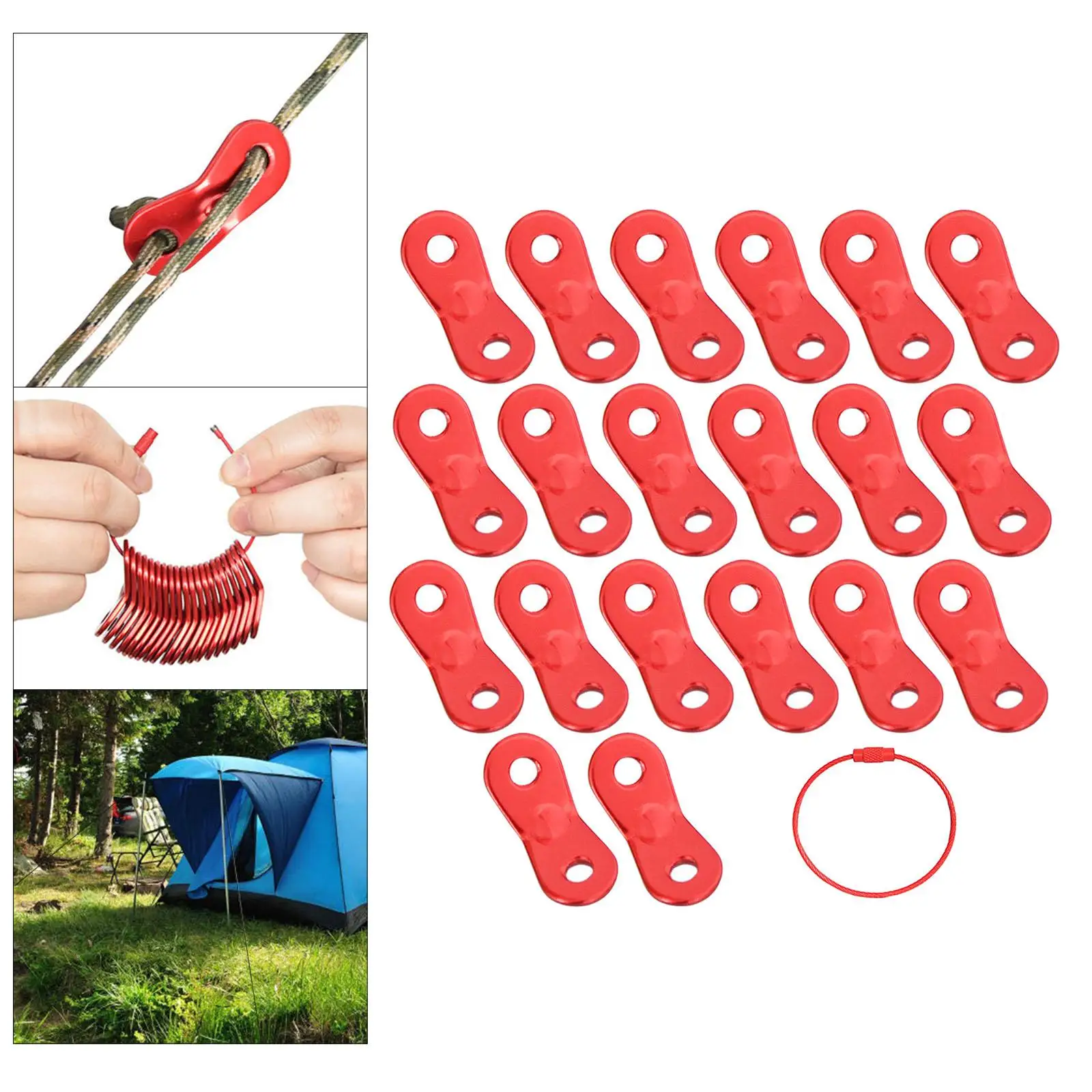 

20 веревочная Пряжка, регулирующая Антибликовая Пряжка для наружной палатки с навесом