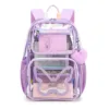 High Quality Waterproof Large Capacity TPU Transparent Clear Women Backpack 1