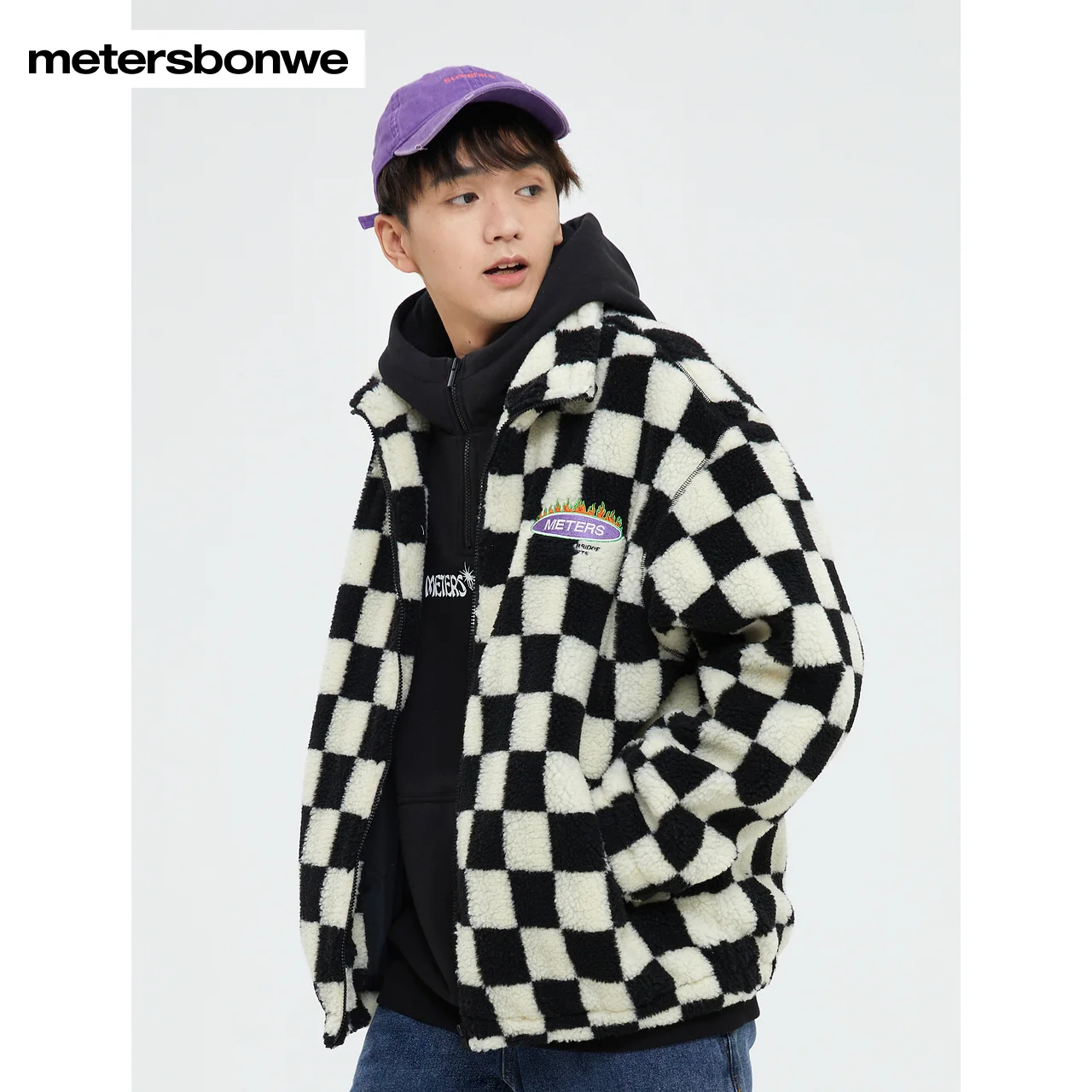 Metersbonwe Padded Men Winter New Woven Wadded Jacket Male Chest Embroidered Rubber Hem Cuffs Shrink Cotton Coat Brand Tops