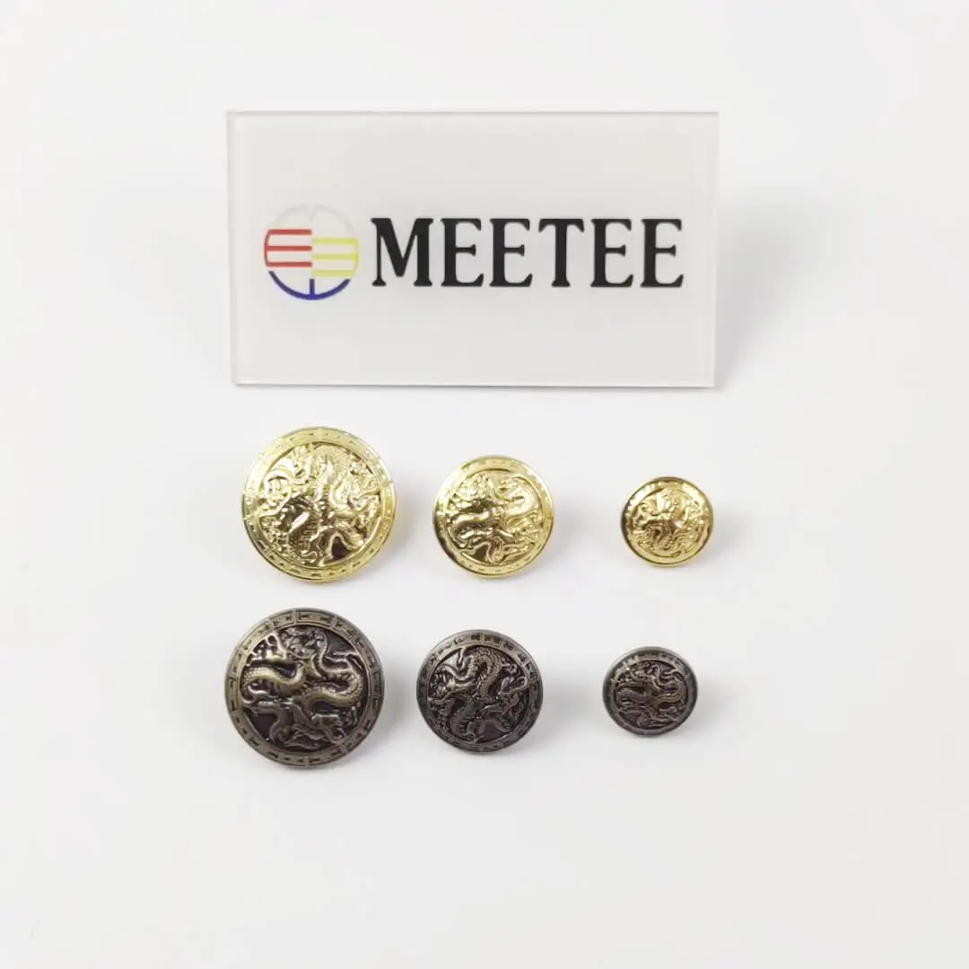 Lot De 10 Boutons Métalliques En Cuivre De 15 - 30mm Pour Chemise, Manteau En Laine, Style Rétro, Boucle à Coudre, Accessoires Décoratifs, Ancient Silver, 28mm