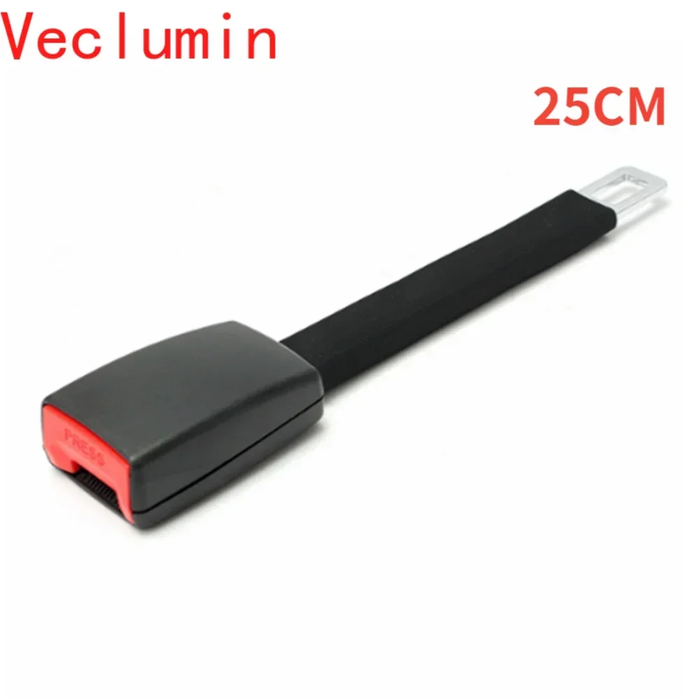 25CM high elasticity auto accessories safety supplies adjustable car seat belt extender buckle for 21mm locking tab durable