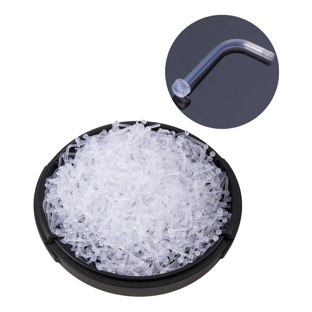 10 sztuk przezroczysty elastyczny kolczyk w nosie Bioflex kolczyki do piercingu nosa akrylowe kolczyki na chrząstkę biżuteria do ciała dla kobiet mężczyzn 20G