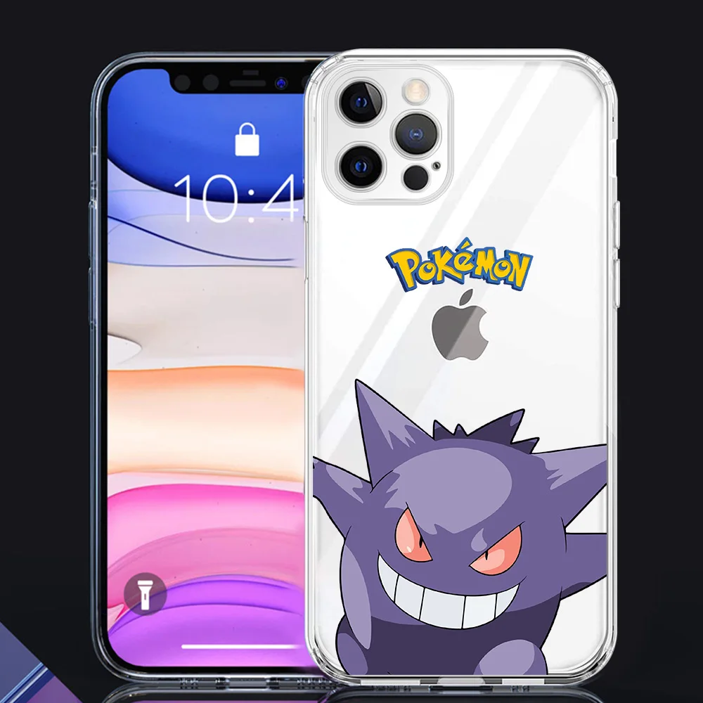 Anime Pokemon Clear Case For Apple iPhone 13 11 12 Pro 7 XR X XS X Max 8 6 6S Plus 5 5S SE 2022 Silicone Phone Coque 13 mini case iPhone 13