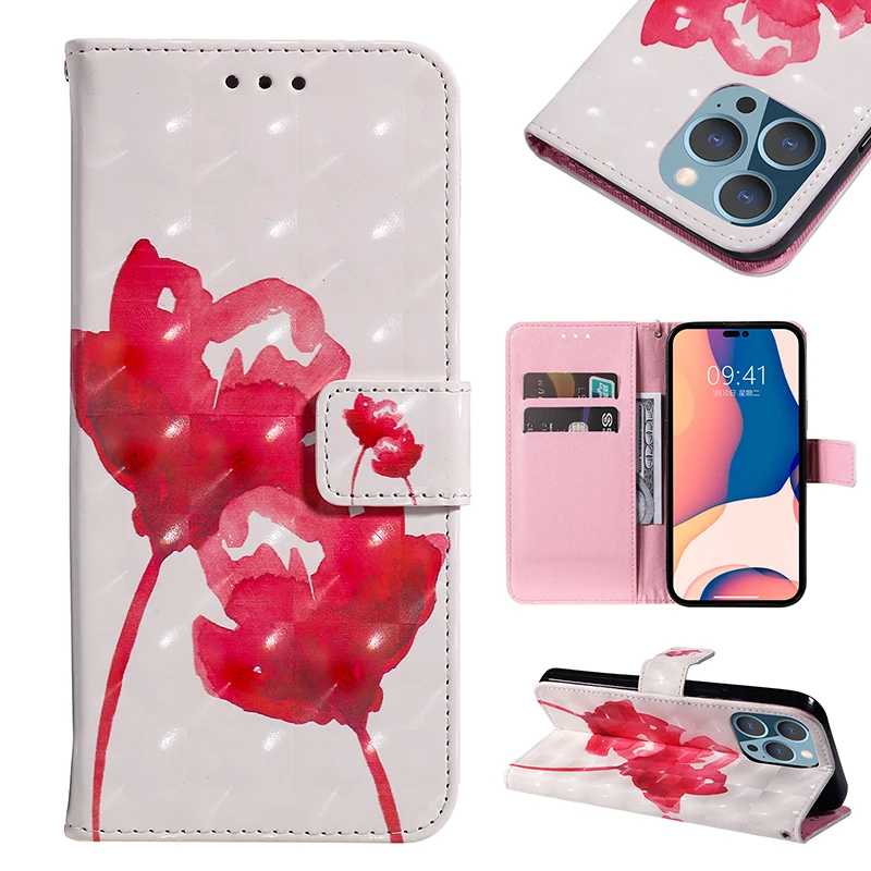 Étui portefeuille en cuir pour iPhone 14 13 12 11 Pro Max 12 Mini XR X s XS Max 10 7 8 6 6s Plus 5 5S SE 2022 2020 2016 SE3 Pho_voghion.com