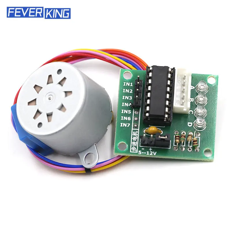 

5 в шаговый двигатель 28BYJ-48 + ULN2003 Модуль тестирования драйвера для Arduino, микро мини электрический шаговый двигатель для PIC 51 AVR