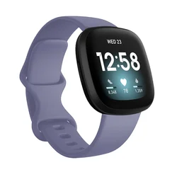 Silicone Sport Wristband for Smartwatches - Unisex Strap for Fitness and Style (Blue gray)