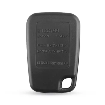 pulsanti telecomando sostituzione copertura chiave automatica per VOLVO - KEYYOU 3 pulsanti telecomando FOB Car Key Shell Uncut Blade Key Case sostituzione copertura chiave