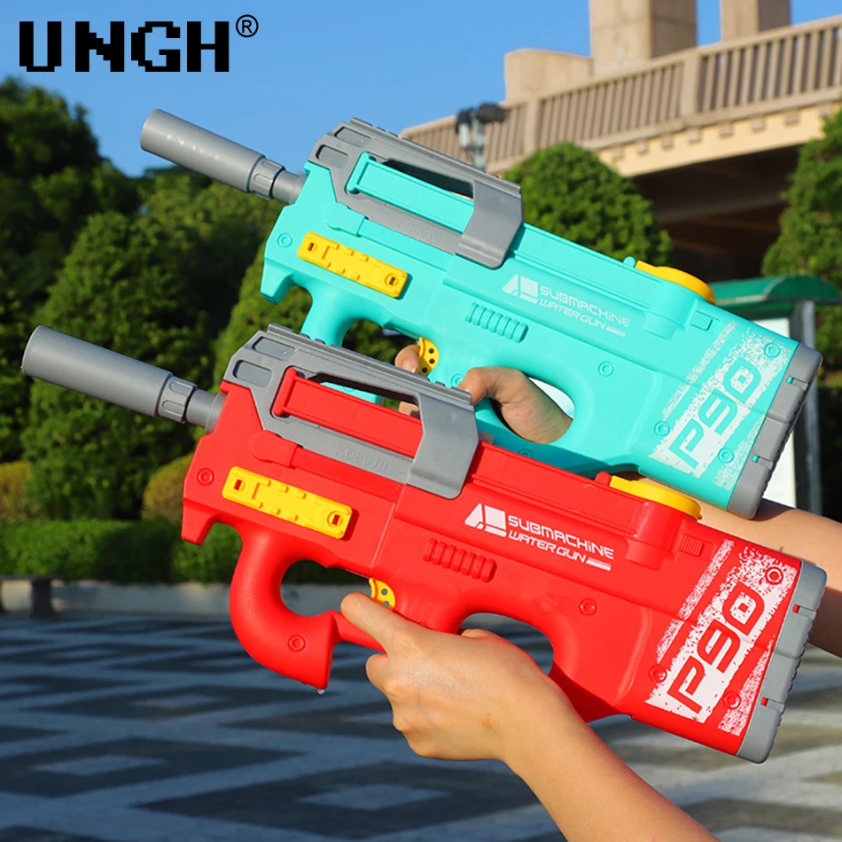 UNGH Water Gun Automatic Induction Water Absorbing Summer Electric High-Tech Burst Gun Beach Outdoor Fight Toys Gift