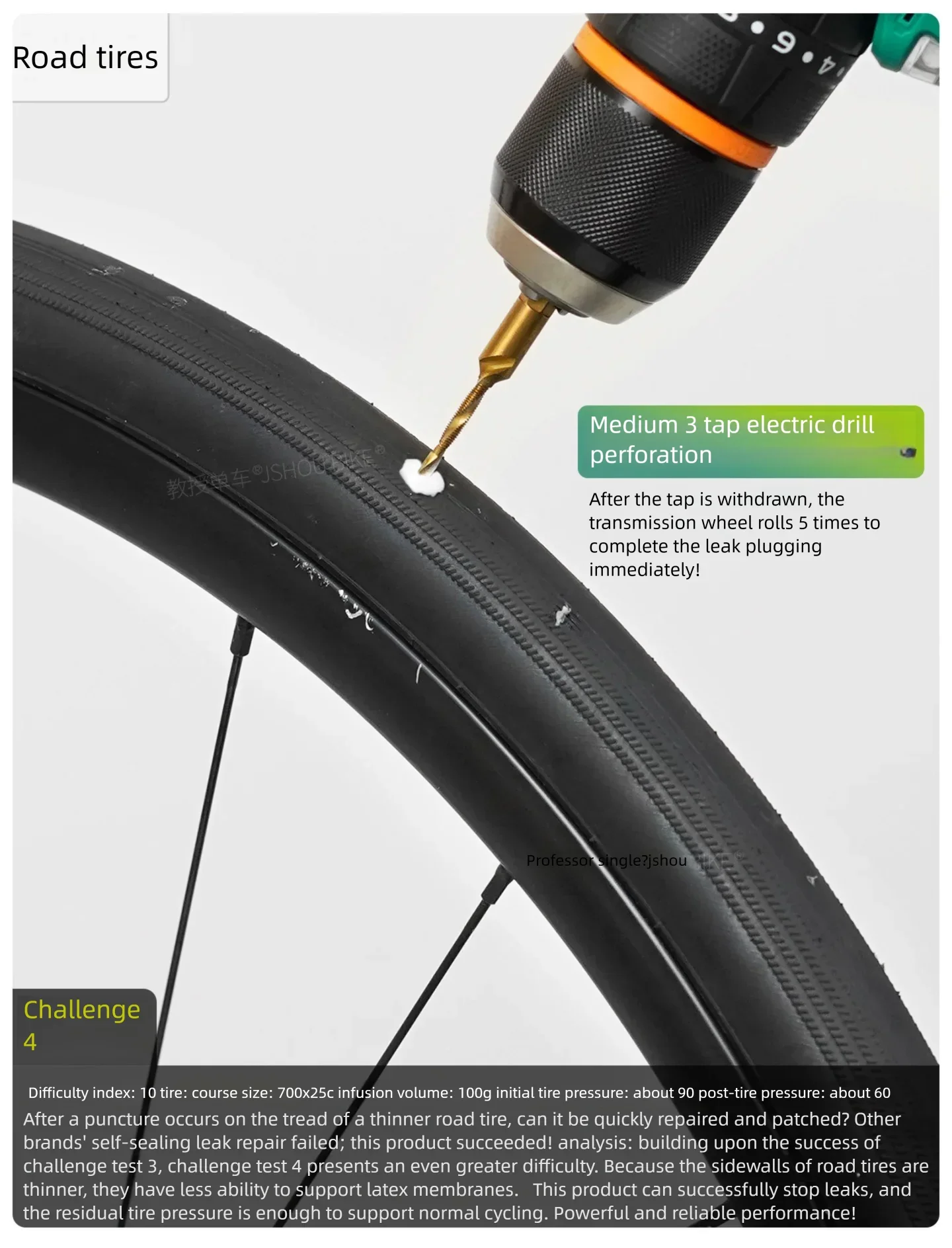 OVERTAKE 1/2/5 Flaschen MTB/Rennrad Pannenreparatur Reifendichtmittel für Tubeless Naturlatex Niedriges Ammoniak Fahrradzubehör – Detail 7