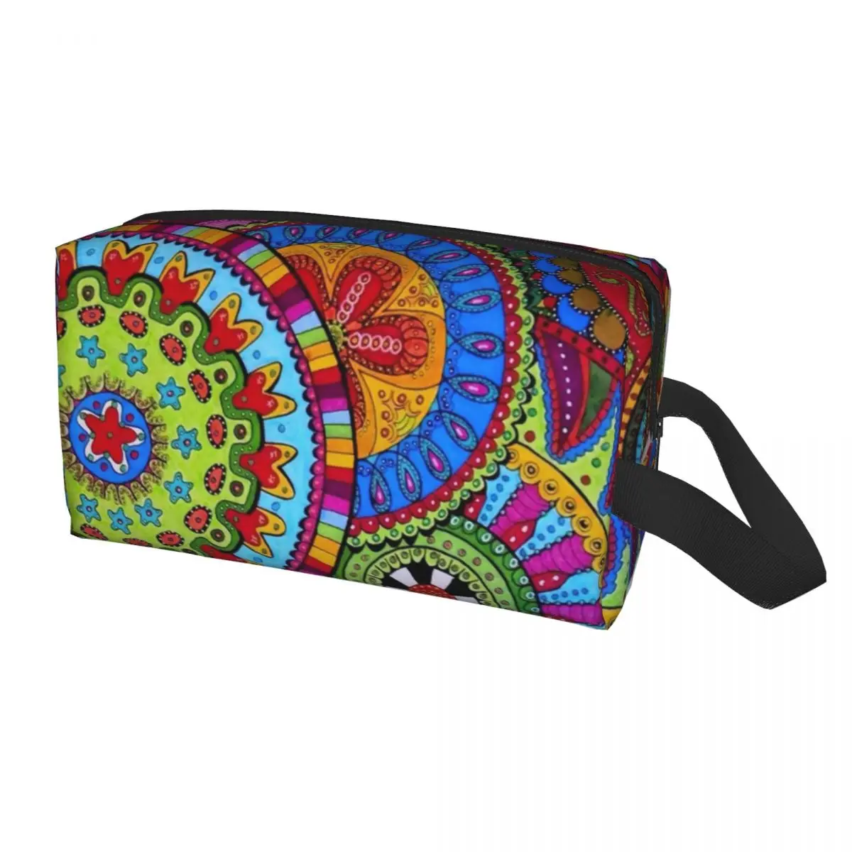 

Mandala Flower Deanfun Colorful Cosmetic Bag Women Fashion Big Capacity Makeup Case Beauty Storage Toiletry Bags