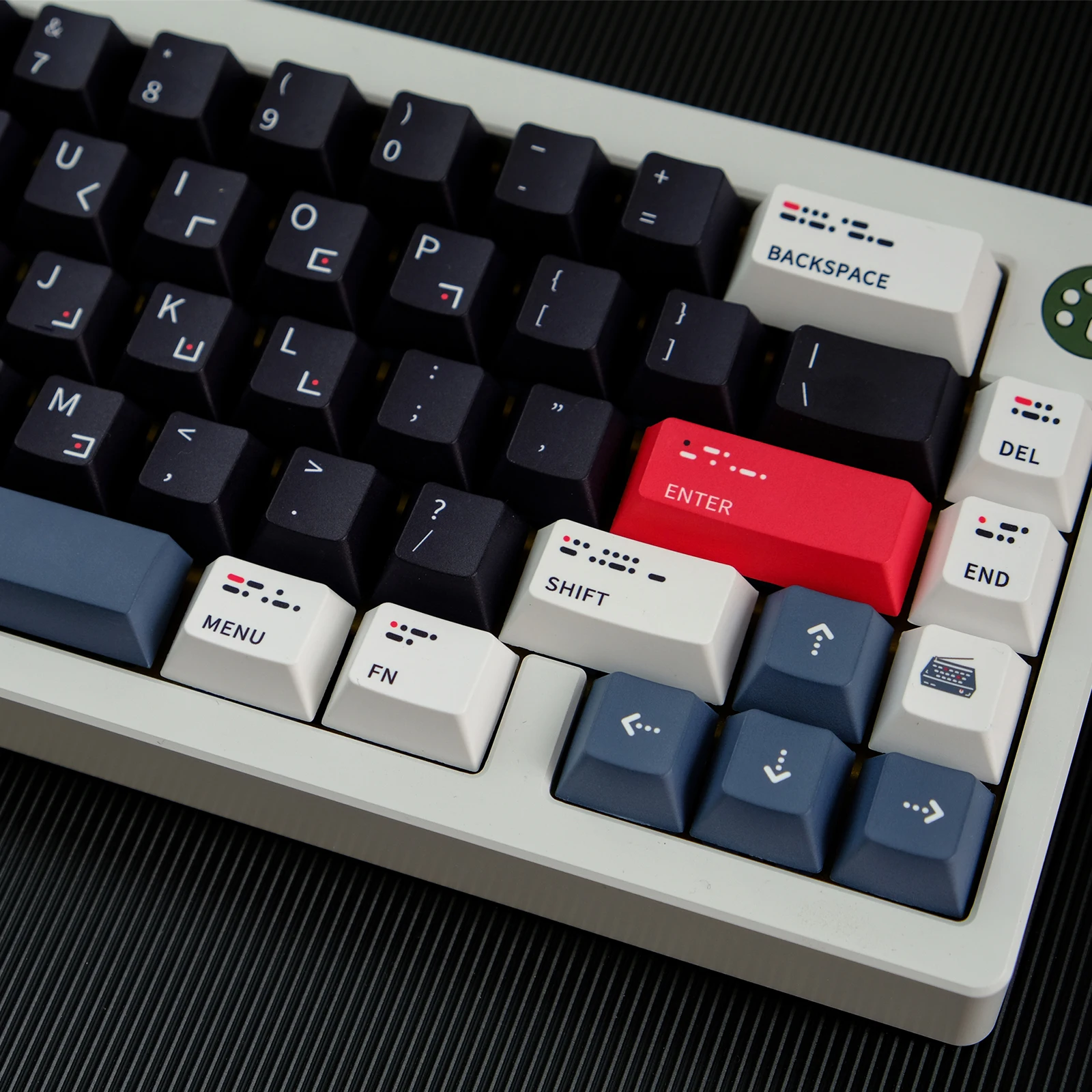 Personalizado Teclado Mecânico Key Cap Gmk Código Morse Keycaps Cereja Perfil Pbt Dye-sub 129 Chaves - Imagem 6