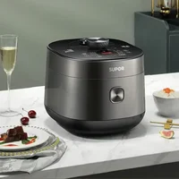 Supor Pressure Cooker 5 Liters Steam Boil Rice Cooker 2 Inner Pots Timing Reservation Electric Cooker Home Kitchen Multicooker 1