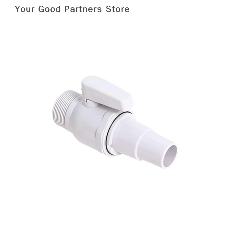 2-Way Ball Valve Pool Pump Valve 1.5-1.25in Pool Filter Stop Connector Maximum 50 PSI Pressure Rating for Swimming Pools