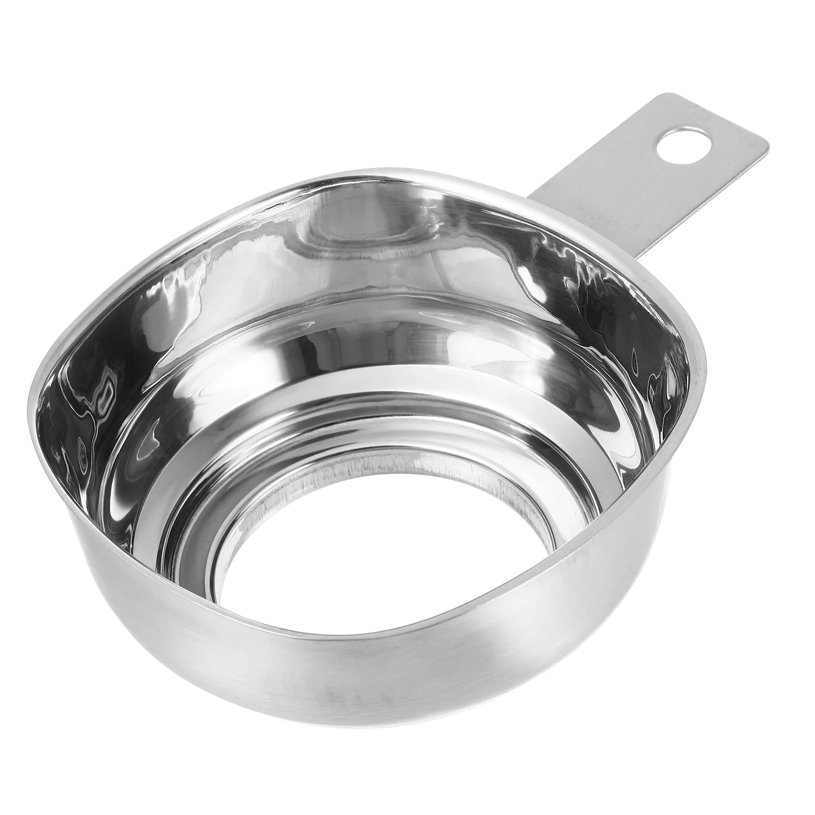 

Stainless Steel Square Wide Mouth Funnel Large Oil Leakage Jam Funnel with Handle Gadget for Home Kitchen Restaurant
