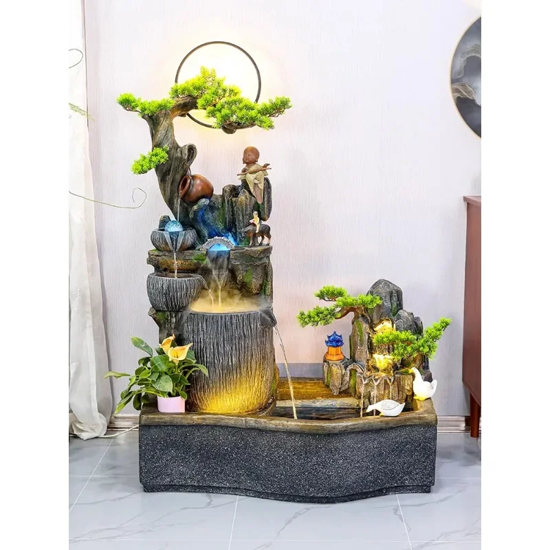 

Искусственная Гора и фонтан, украшение, большой пол, Крытый пейзаж системы водоснабжения пруда рыбы