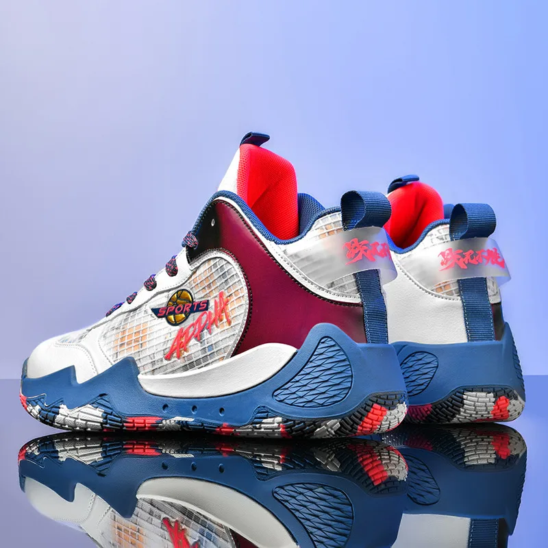 

Streetwear Culture Basketball Shoes Men High top Sneakers Designer Basketball Boots Man Anti-skid Wearable Training Sports Shoes