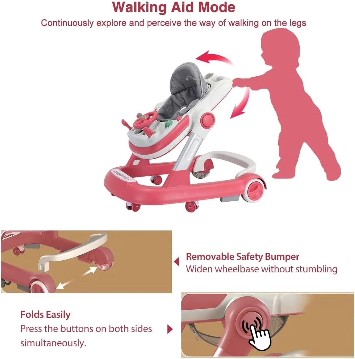2-in-1 Baby Walker