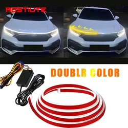 Scan Start Drl LED Daytime Running Lights with Turn Signal Automotive Car Hood Lights Led Headlight Flexible Ambient Lamp Strips