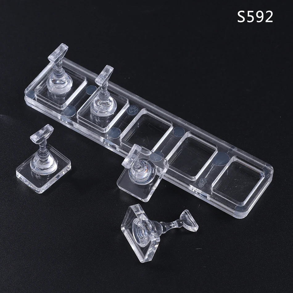 Acrylic Nail Display and Manicure Practice Stand Set