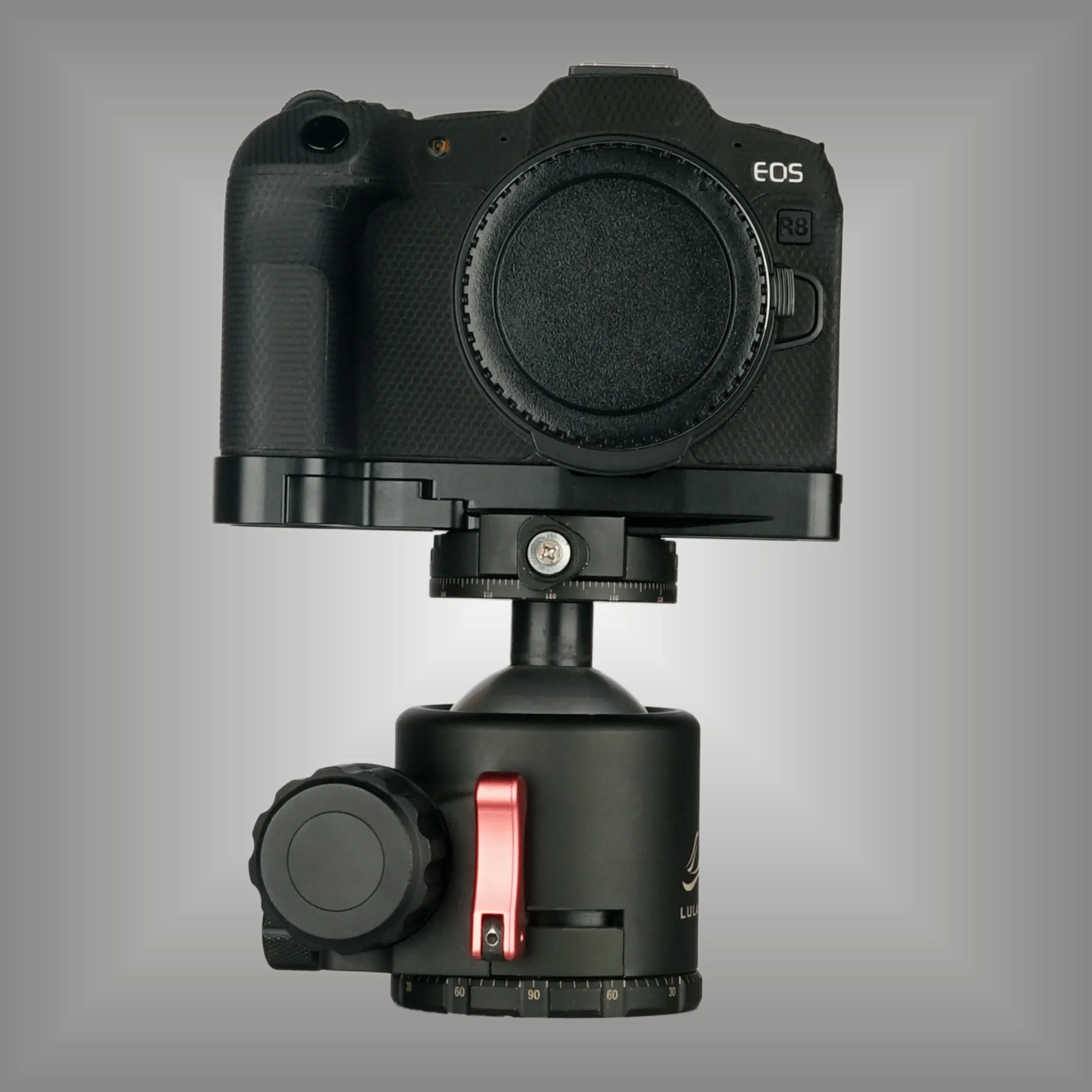 R8 Handgrip Expansion Grip with Quick Release Plate for Arca Release clip compatible with Canon R8 Cameras