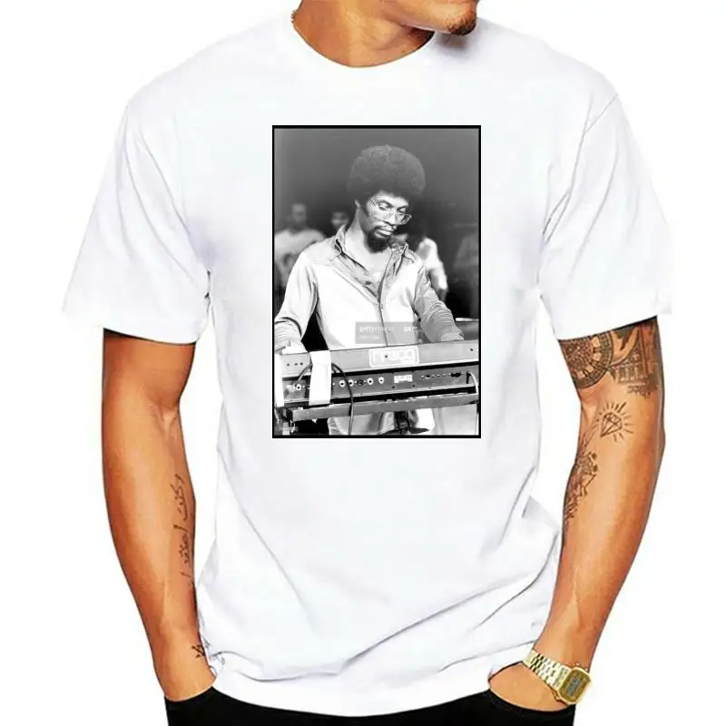 Herbie Hancock Using A Moog T-Shirt Rockit Headhunters Future Shock Taking Off Fashion Summer Paried T Shirt Top Tee