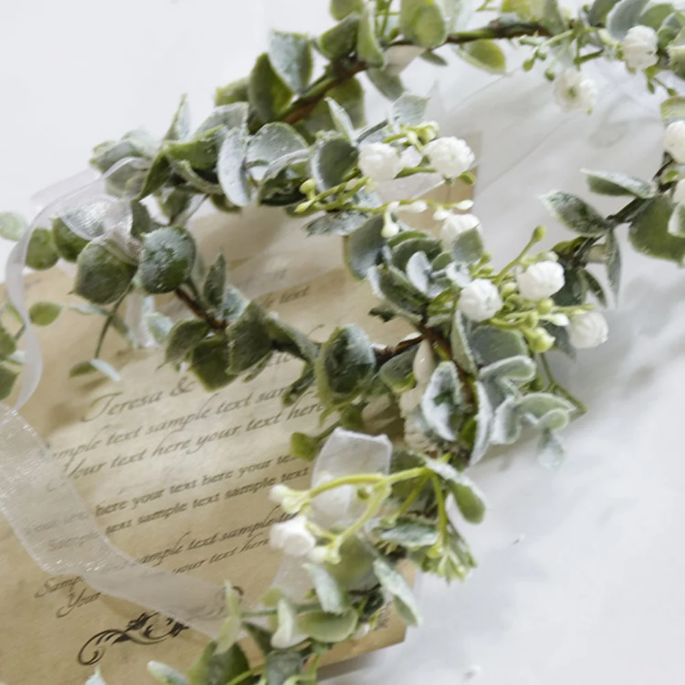 Vintage Flowers Bridal Headwear for Wedding Floral Wreath HeadbandCrown Birthday Photo Props Headpiece bride accessories wedding