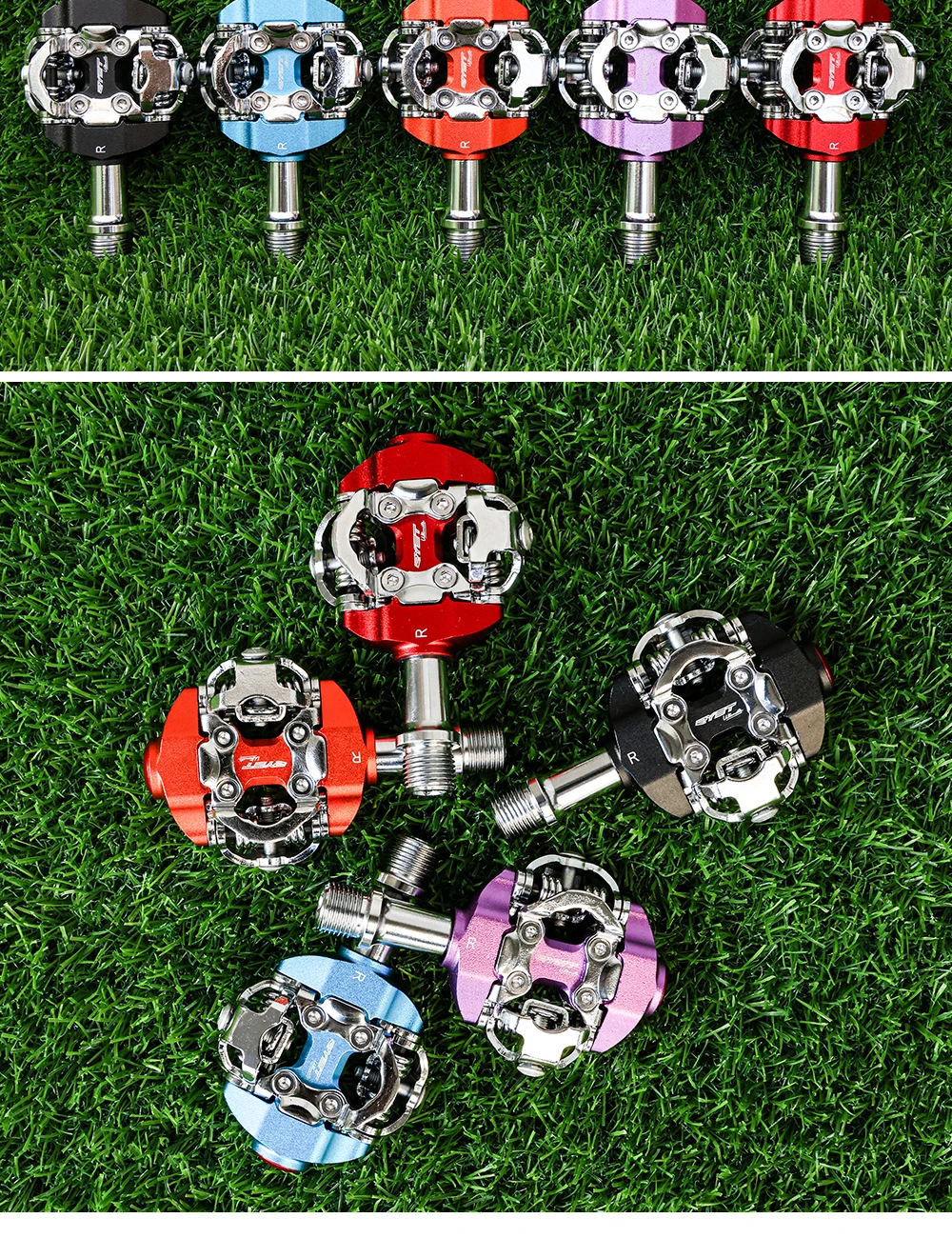 Neue RYET MTB Pedal SPD Klick Ultraleicht Mountainbike Pedale Fahrrad Dual Plattform Trittbrett Klick Radfahren Fahrrad Teile – Detail 15