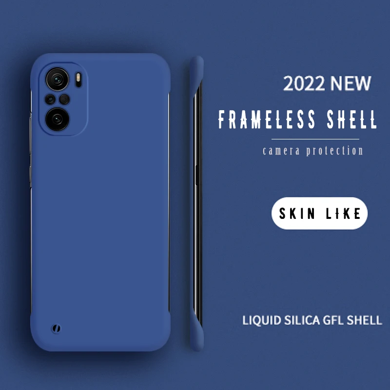 Einfache schlanke dünne Matte Handyhülle für XIAOMI Mi 12 11 Ultra 11T 9 9T 10 10S 10T Lite Pro Bumper Poco F3 Rimless Co_voghion.com