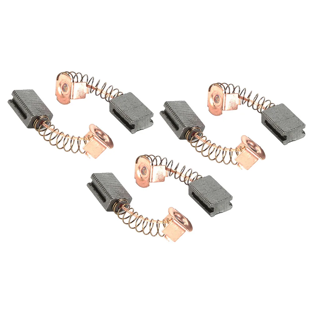 6Pcs Motor Carbon Brushes W/spring 5*8*12mm Spare Parts For Black & Decker Electric Angle Grinder G720 Power Tools Accessories 5pcs lot e ten1021 2 pin on off 15a 250v position rocker toggle switch power 12mm orange spst 2 good quality new