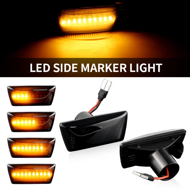 Kakulkomen Clignotants Latéraux LED, Feux Latéraux Indicateur Dynamiques Clignotant Pour Opel Astra J K 2015 Zafira C Insignia B Grandland
