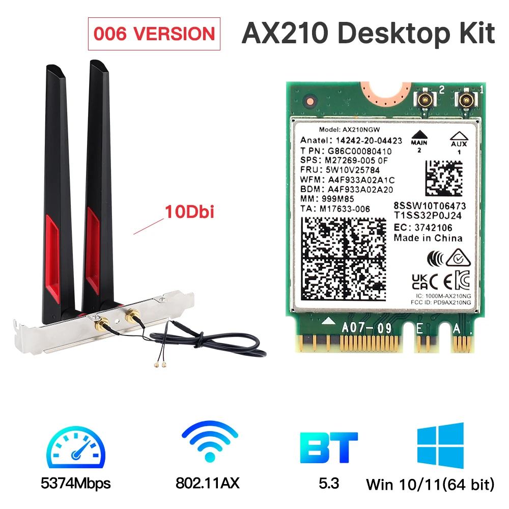 Intel Ax210 Wireless Ax210ngw | Ax Dual Band Wireless Card