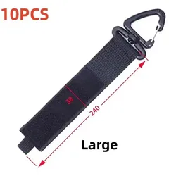 Rotating Buckle Cord Organizer Holder - Nylon Strap for Cable and Hose Management (10PCS L)