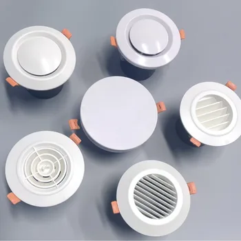 Plastic Exterior Wall Air Vent Air Circulation 75/100mm Vent Outlet Cover Prevent Pest Anti-bird and Rat Vents Waterproof Cap