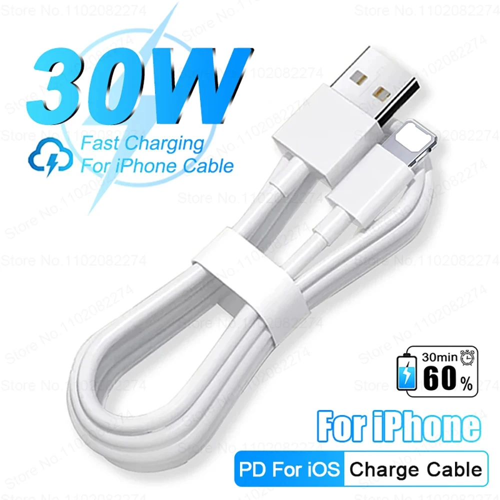 PD 30W Fast Charging USB Charger with Data Cable