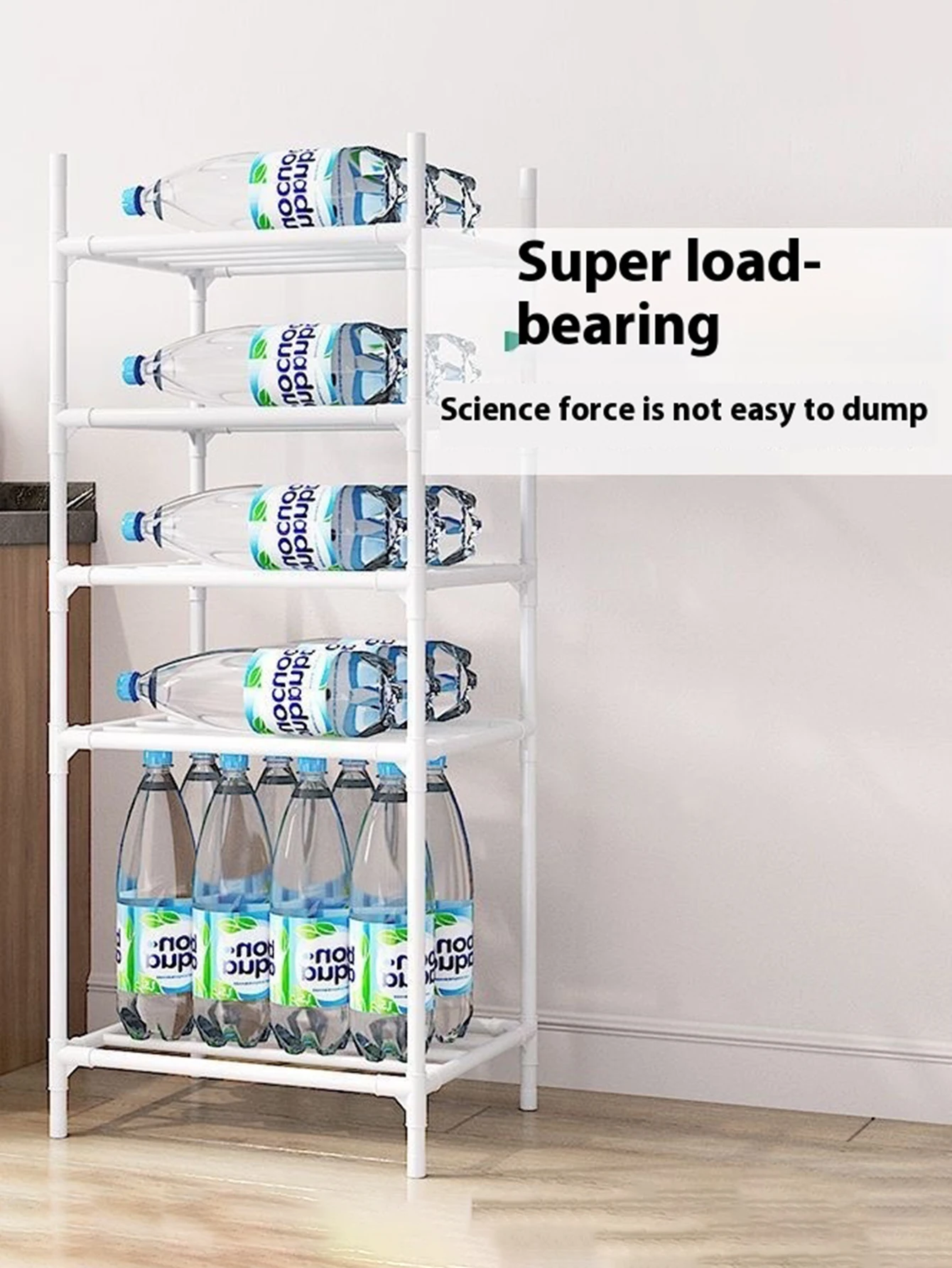 Kitchen Storage Rack 6/5/4/3 Layers Storage Shelves Microwave Racks Pulleys Floor-Standing Pantry Organization Kitchen Storage Accessories