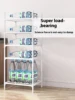 6/5/4/3 Layers Storage Shelves Microwave Racks with Pulleys Floor-Standing Pantry Organization and Kitchen Storage Accessories 5