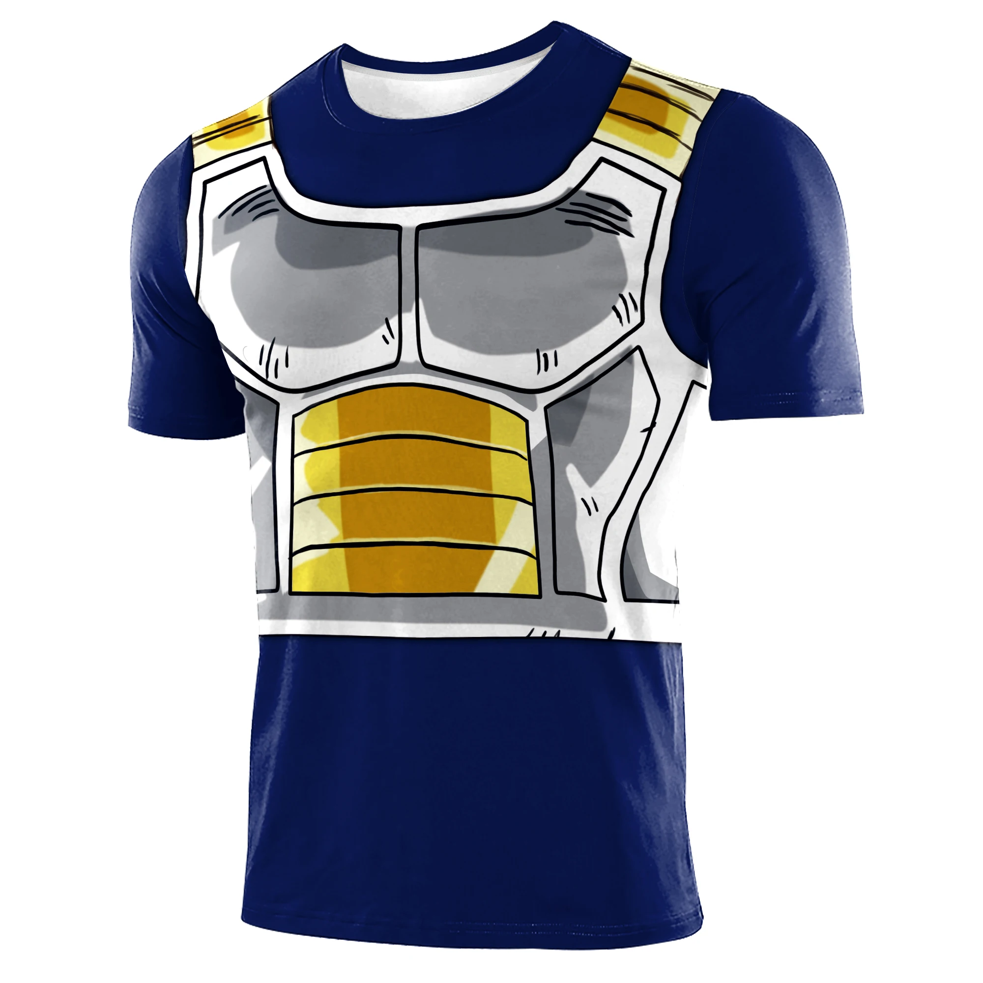 Zawaland Cosplay Goku T-shirt Tops For Man Tight Fitness Tees Sports Wear 3D Print Funny Short-Sleeved Outfits Tracksuit cosplay costume
