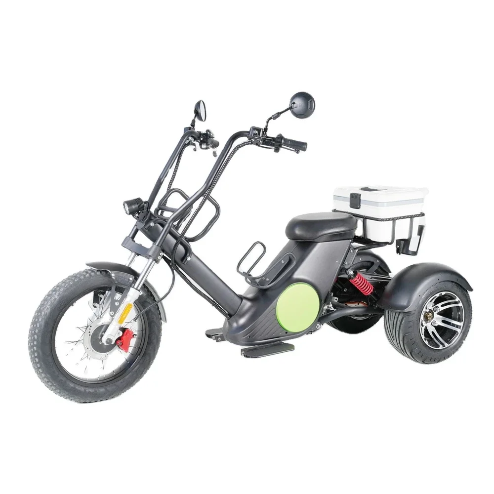 

Electric Trike Fat Tire 3 Wheel Electric Tricycle Three Wheels Adult Cargo Electric Bike