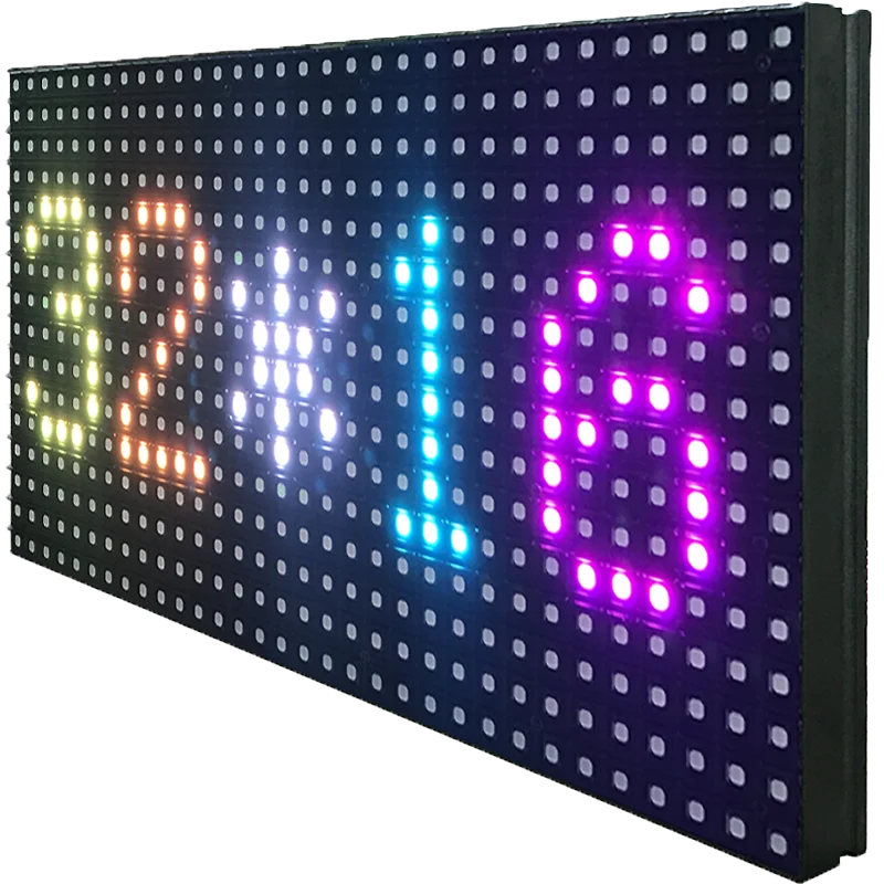 P8 LED screen panel module 256*128mm 32*16 pixels 1/4 Scan outdoor 3in1 SMD3535 RGB Full color P8 LED display panel module