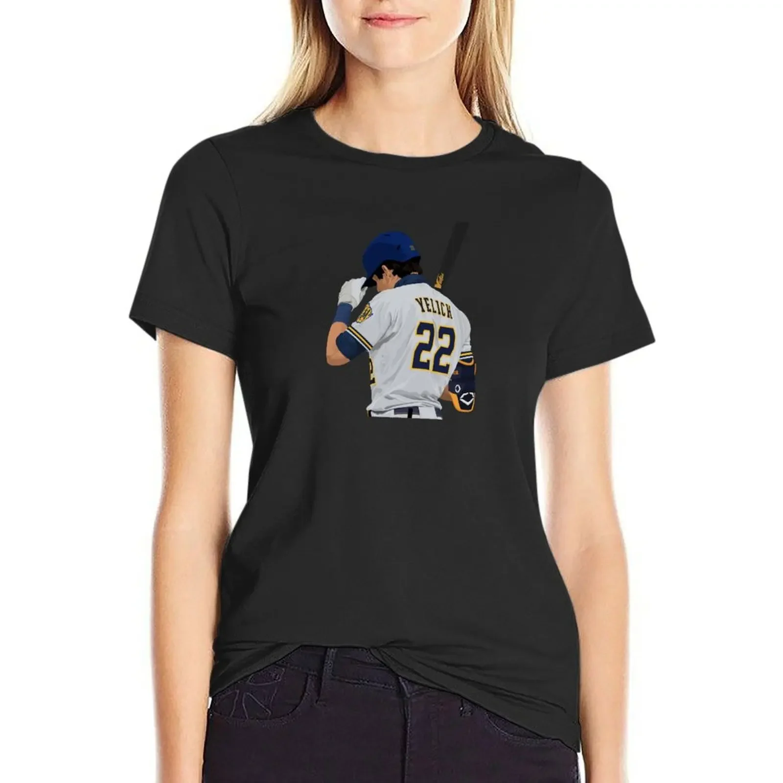

Christian Yelich 22 T-Shirt anime clothes tees Blouse T-shirts for Women