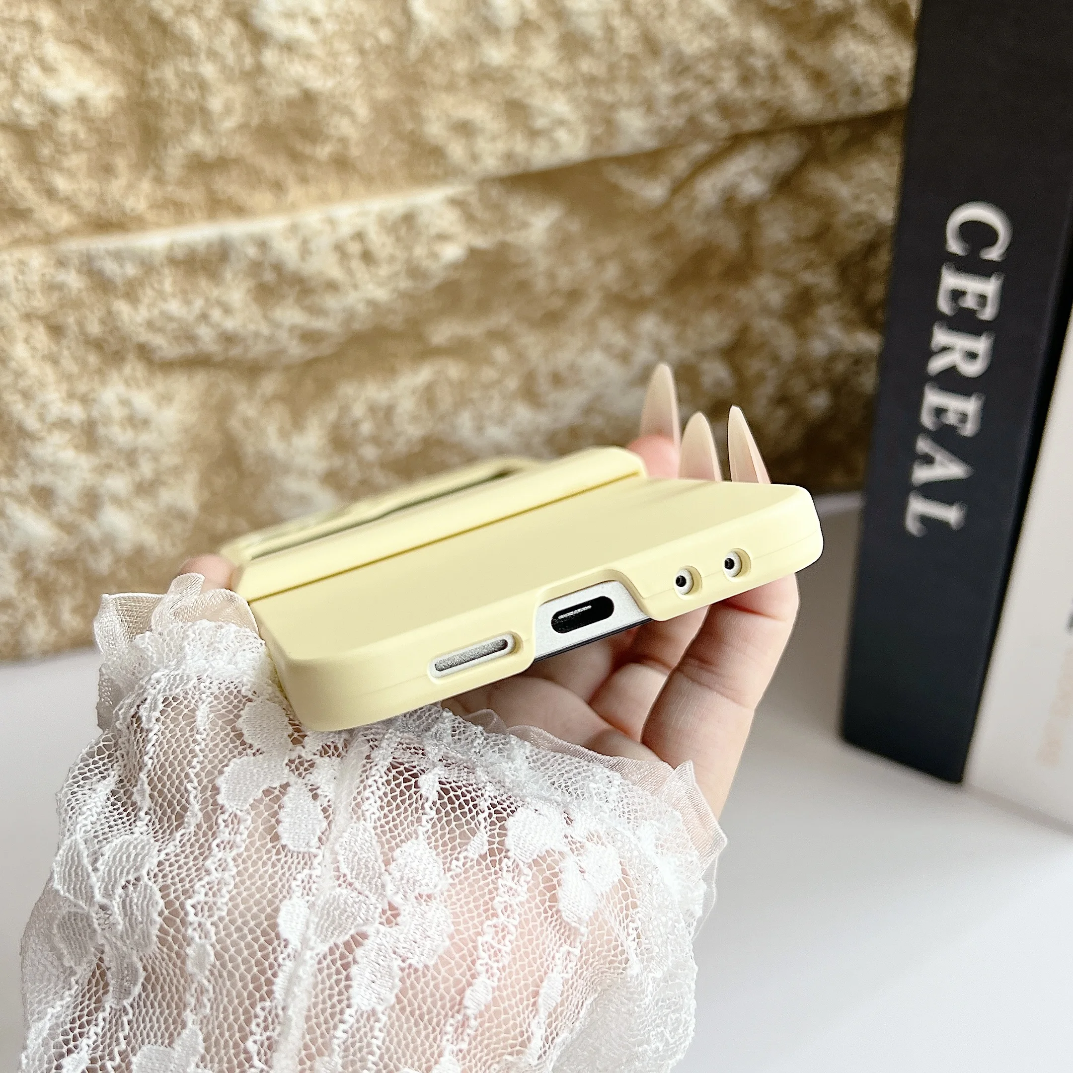 Candy Color Shockproof Foldable Phone Case with Hinge Protection